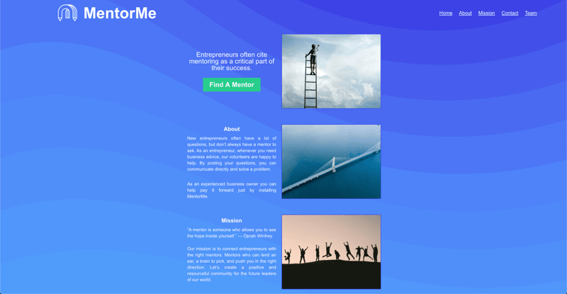 MentorMe website
